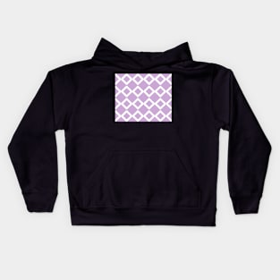 Abstract geometric pattern - purple and white. Kids Hoodie